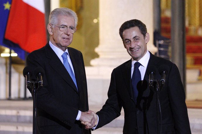 Mario Monti Se Reúne Con Nicolas Sarkozy
