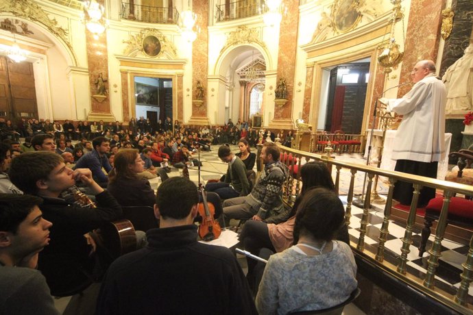 Monseñor Osoro En La Vigilia Con Jóvenes.