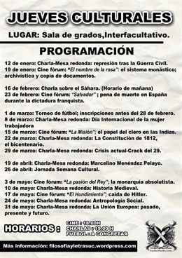 Cartel Jueves Culturales 