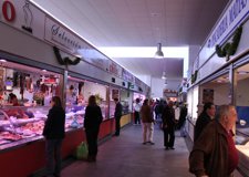 Interior De Un Mercado Municipal De Málaga Capital
