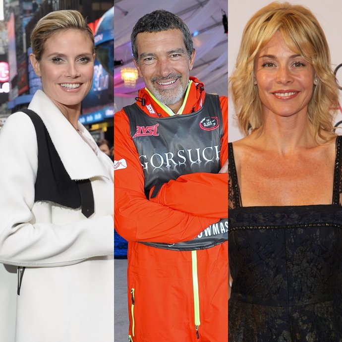 Montaje Heidi Klum, Antonio Banderas Y Belén Rueda