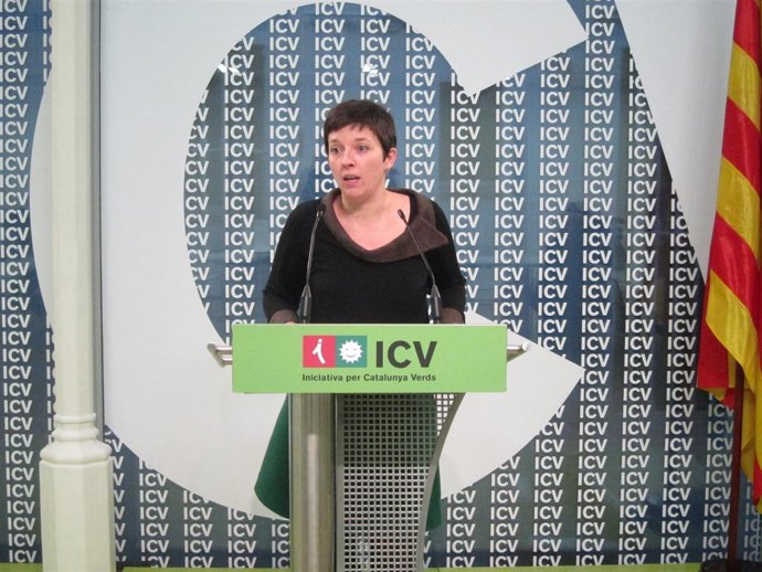 Laia Ortiz (ICV) En Rueda De Prensa