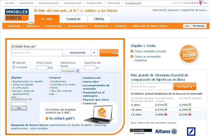 Página Immoscout.De 