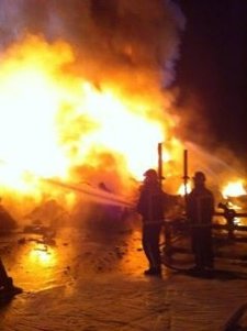 Imágenes De La Extinción Del Incendio