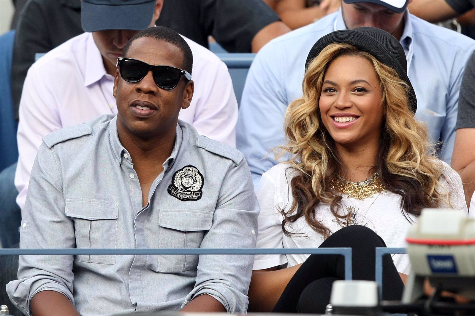 Beyonce Y Jay-Z En Un Partido