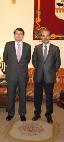 El Rector De La Usal Junto Al Alcalde De Salamanca