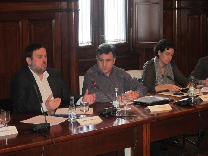 Oriol Junqueras, Joan Puigcercós Y Marta Rovira (ERC)