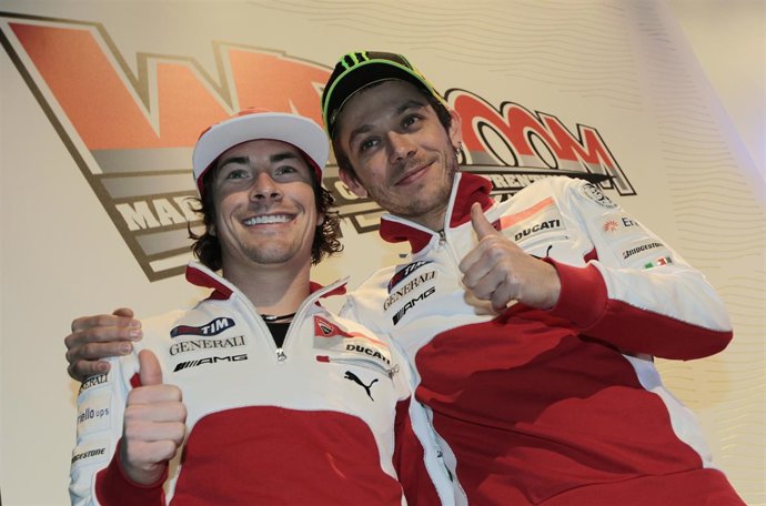 Nicky Hayden Y Valentino Rossi En El 'Wrooom'