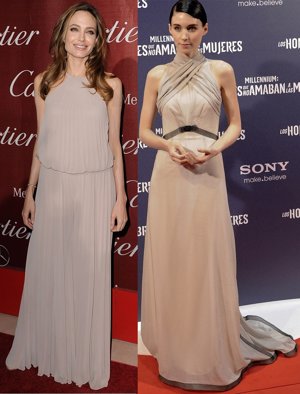 Montaje De Angelina Jolie Y Rooney Mara 