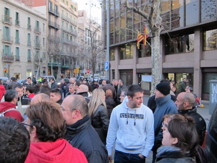 Protesta De Funcionarios De Prisiones En Barcelona