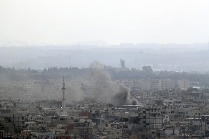 Bombardeo Sobre La Ciudad Siria De Latakia