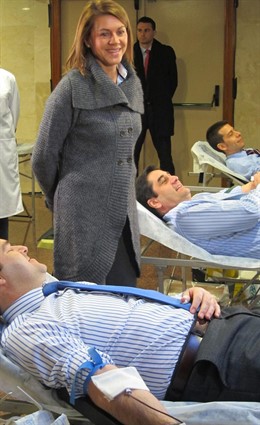 Cospedal En El Maratón De Donantes De Sangre