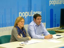 García Y Prieto Durante El Comité Provincial Del PP