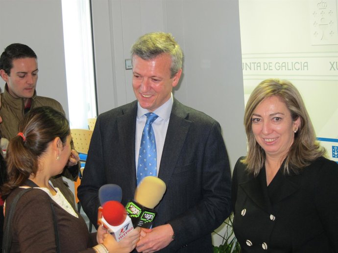 El conselleiro de Presidencia, Alfonso Rueda, en Vigo.
