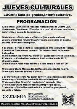 Cartel Jueves Culturales 