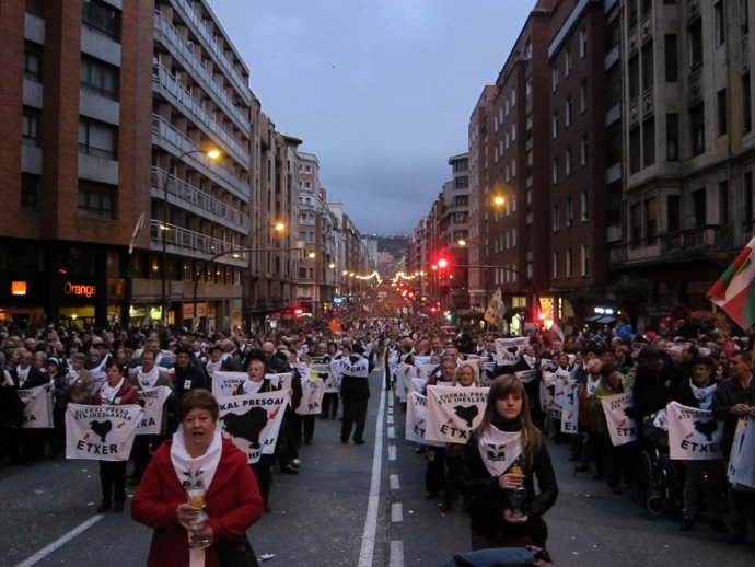Manifestación En Favor De Los Presos De ETA