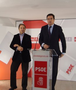 López (D), Con Juan Luis Gordo, En Segovia. 