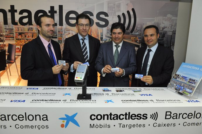 Presentación De La Tecnología De Pago 'Contactless' En Barcelona