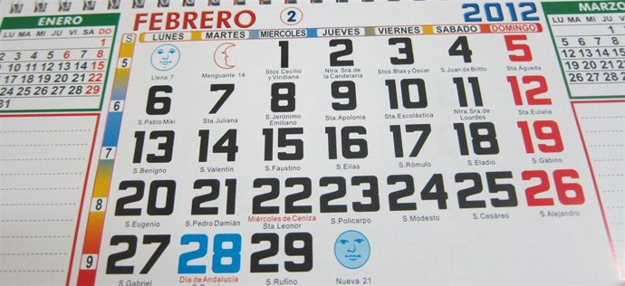 Calendario 2012