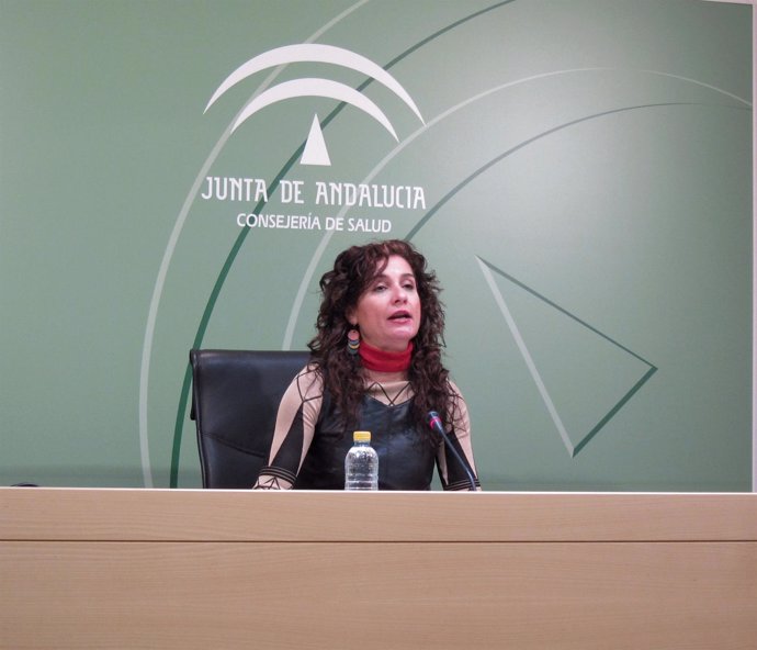 La Consejera Andaluza De Salud, María Jesús Montero, En Rueda De Prensa