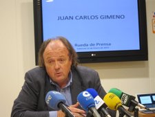 Juan Carlos Gimeno Durante La Rueda De Prensa Sobre Emarsa 