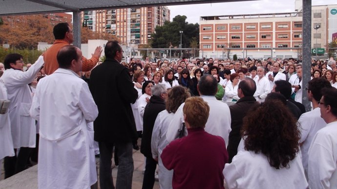 Concentración De Trabajadores Del Hospital General