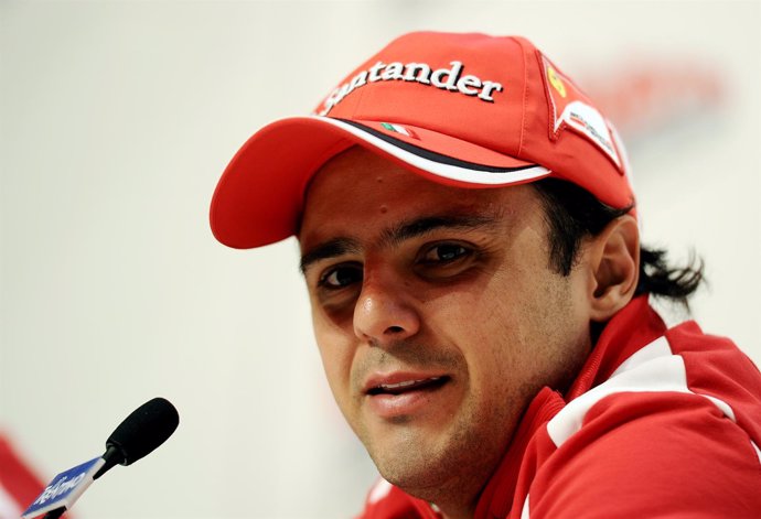 El Piloto Brasileño Felipe Massa