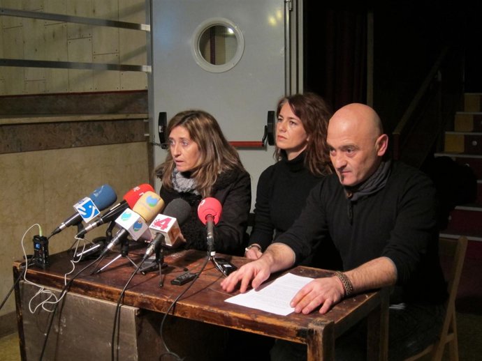 Onrubia, Ekai Y Pérez, Representantes De La ENT En Rueda De Prensa.