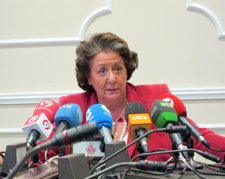 La Alcaldesa De Valencia, Rita Barberá, En Rueda De Prensa. Archivo
