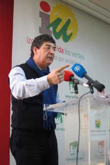 El Coordinador General De IULV-CA, Diego Valderas, Interviene Ante La Ejecutiva