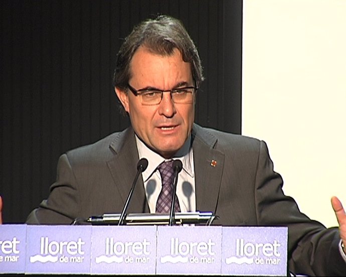 El Presidente De La Generalitat, Artur Mas, En Lloret De Mar