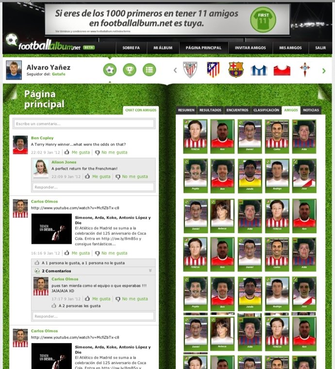 Red Social Footballalbum
