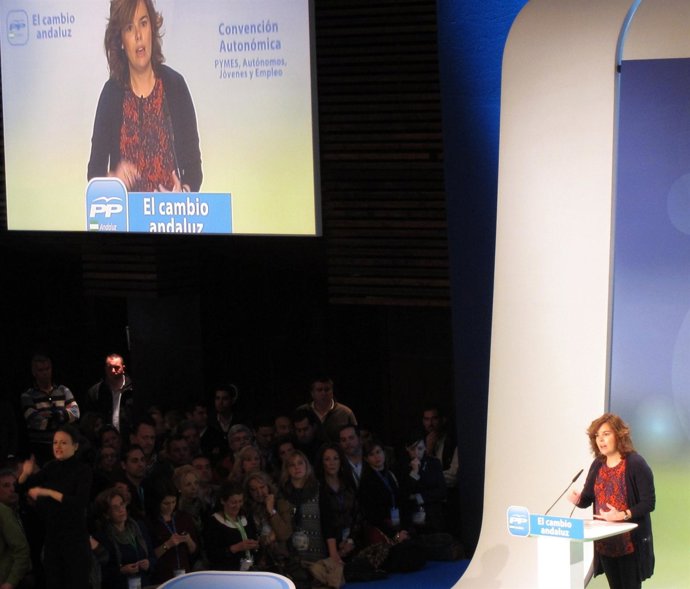 La Vicepresidenta Del Gobierno, Soraya Sáenz De Santamaría, 