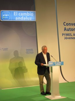 El Presidente Del PP-A  Y Candidato A La Presidencia De La Junta, Javier Arenas