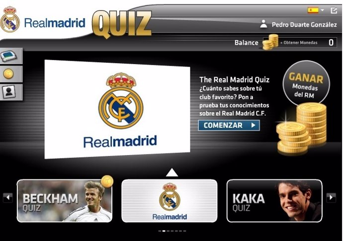 Aplicación Real Madrid Quiz
