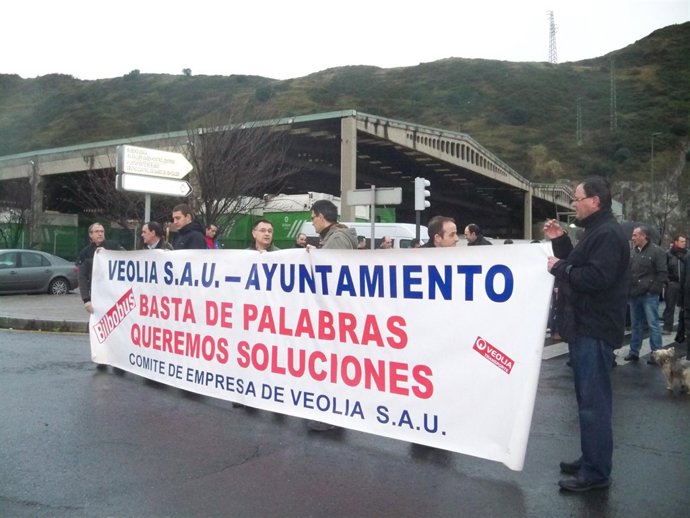 Concentración De Trabajadores De Bilbobus