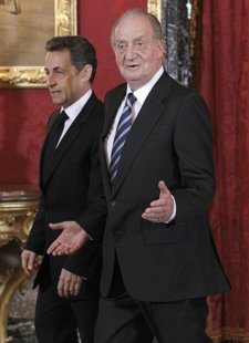 El Rey Recibe A Nicolas Sarkozy