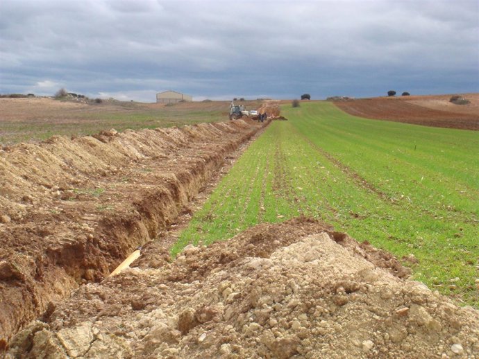 Excavación Para El Suministro De Gas En Horche (Guadalajara)