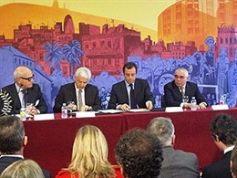 El Conseller Ferran Mascarell Y El Presidente Del FC Barcelona, Sandro Rossell