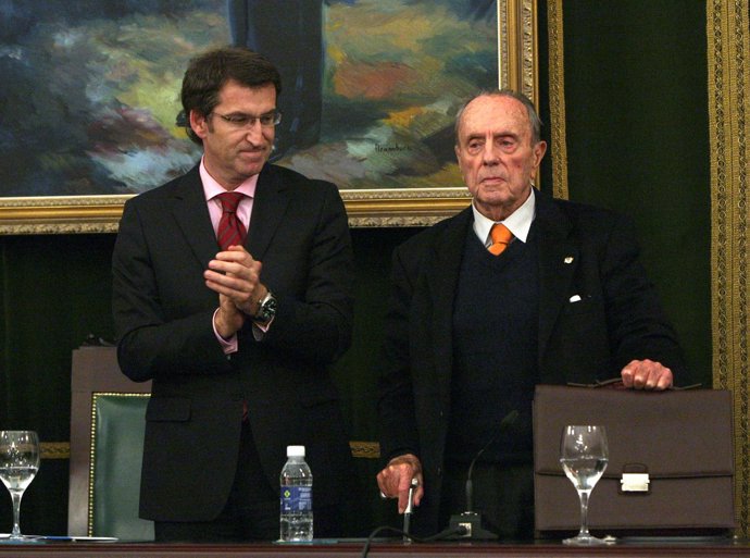 Alberto Núñez Feijóo y Manuel Fraga