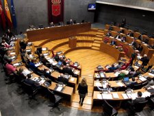 Pleno del Parlamento de Navarra.