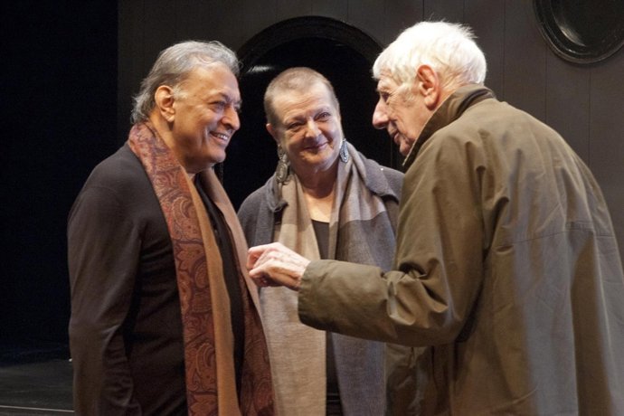 La Intendente Del Palau De Les Arts, Helga Schmidt, Zubin Mehta Y Jonathan Mille