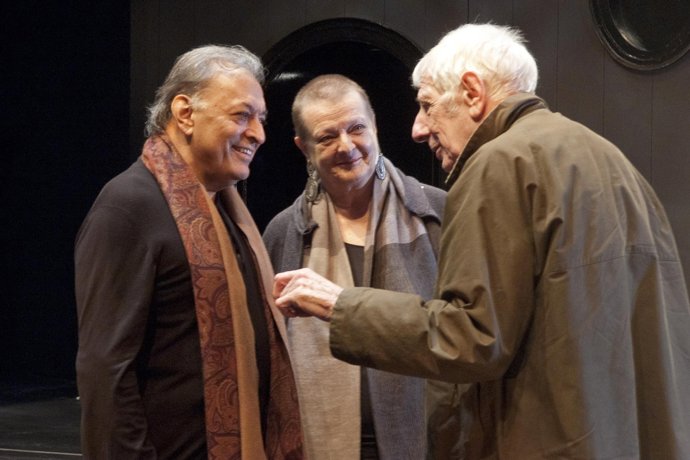 La Intendente Del Palau De Les Arts, Helga Schmidt, Zubin Mehta Y Jonathan Mille