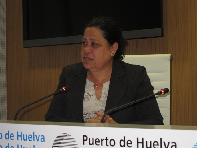 La Presidenta De La Autoridad Portuaria De Huelva, Manuela De Paz. 