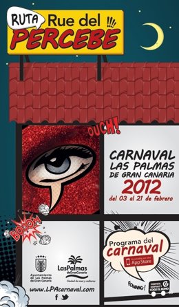 Cartel De La Ruta Rue Del Percebe Del Carnaval De Las Palmas De Gran Canaria