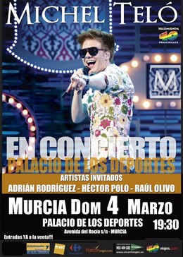 Cartel Anunciados De La Gira Del Brasileño Michel Teló 