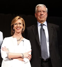 Rosa Díez Con Mario Vargas Llosa