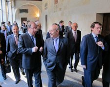 El Ministro De Educación,José Ignacio Wert, Con El Presidente De La Junta