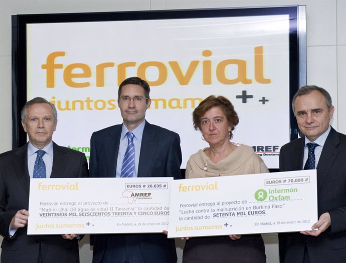 Acuerdo De Ferrovial Con Intermón Oxfam Y Amref