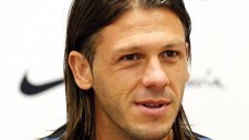 El Jugador Del Málaga CF Martín Demichelis